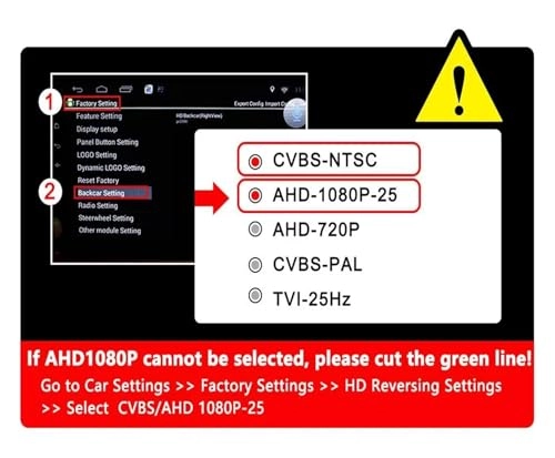 HD Car Rear View Camera - Wire AHD1080P