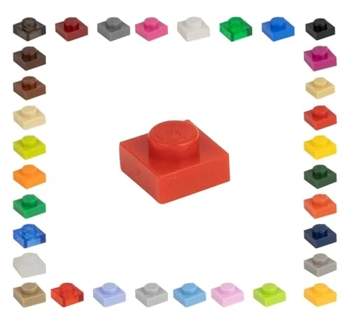 Clamping Blocks - 100 pcs 1x1 Red