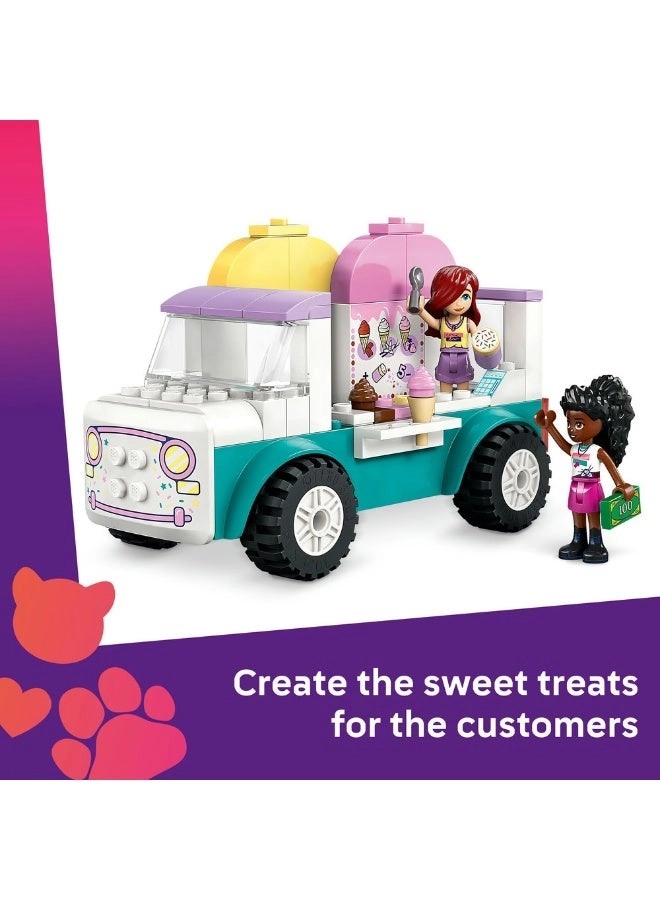 Friends Heartlake City Ice Cream Van (42644) - Pretend-Play 2 Minidolls Bunny Figure