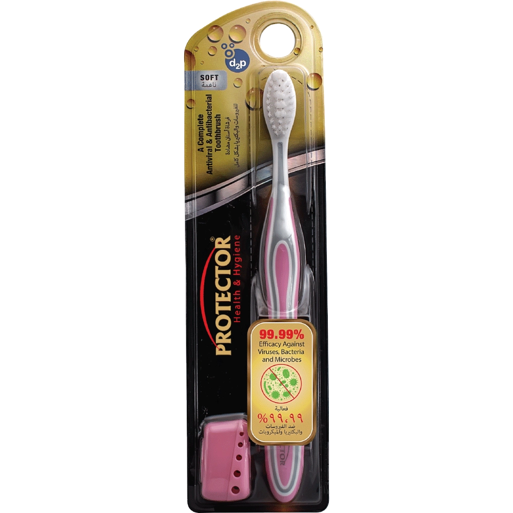PROTECTOR Antiviral & Antibacterial Toothbrush - Soft Bristles