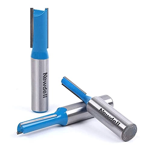 Straight Cut Router Bits - 1/4" 3/8" 1/2" 1/2" 3pcs