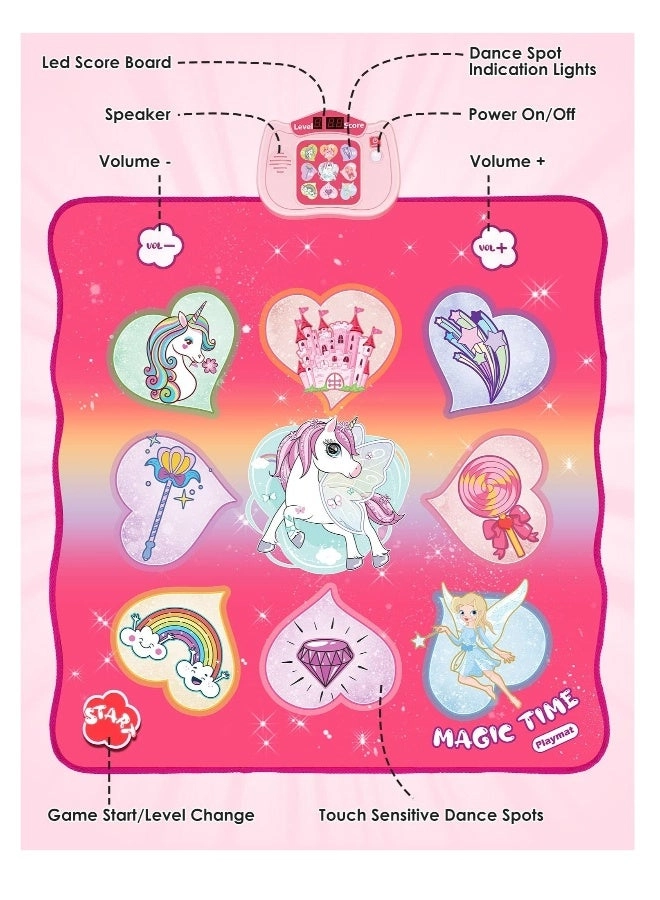 Unicorn Dance Mat - 8 Built-in Songs 3 -6+ Year Old