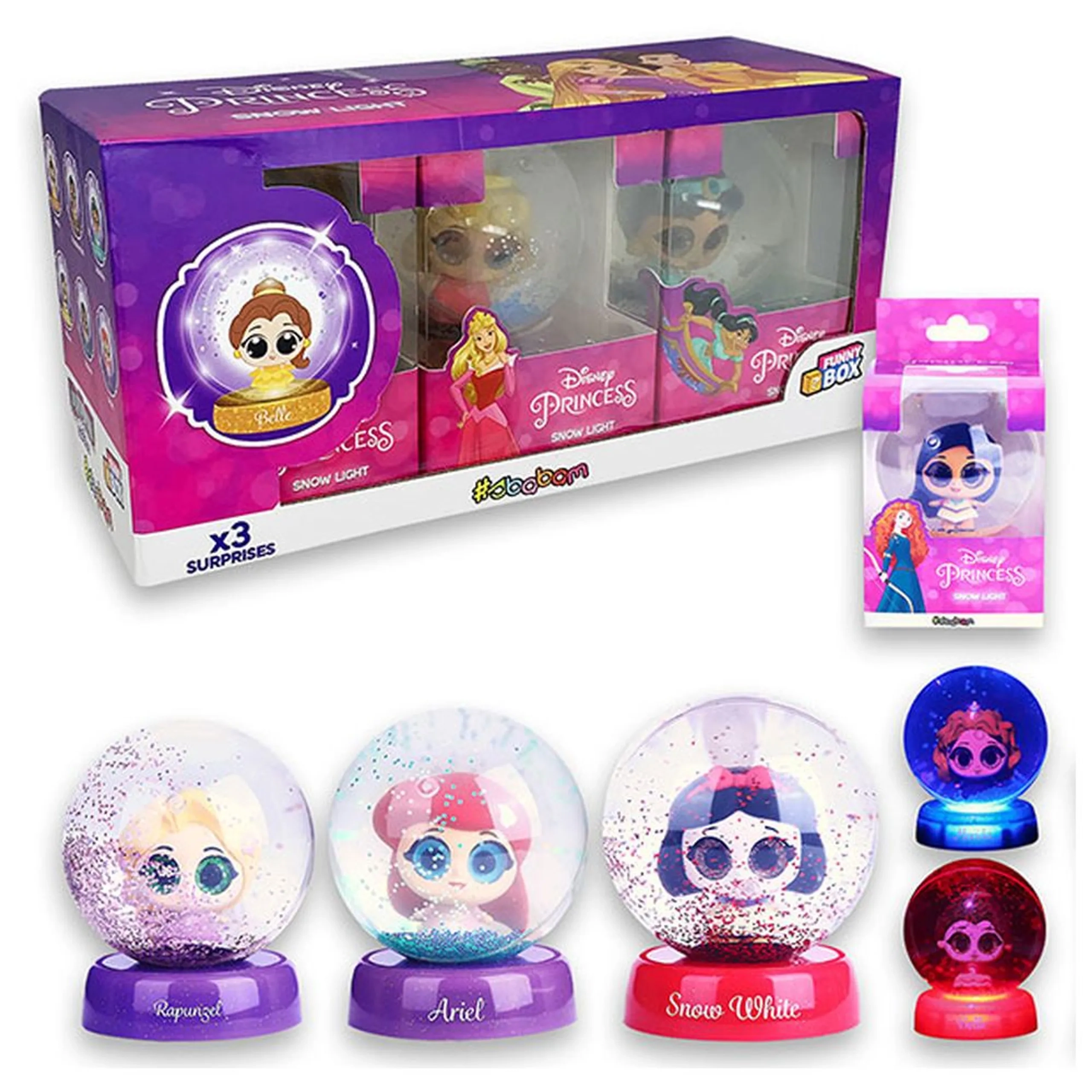 Snow Light-Up Bouncing Balls - Suitable for 3 years & above 6 Pcs