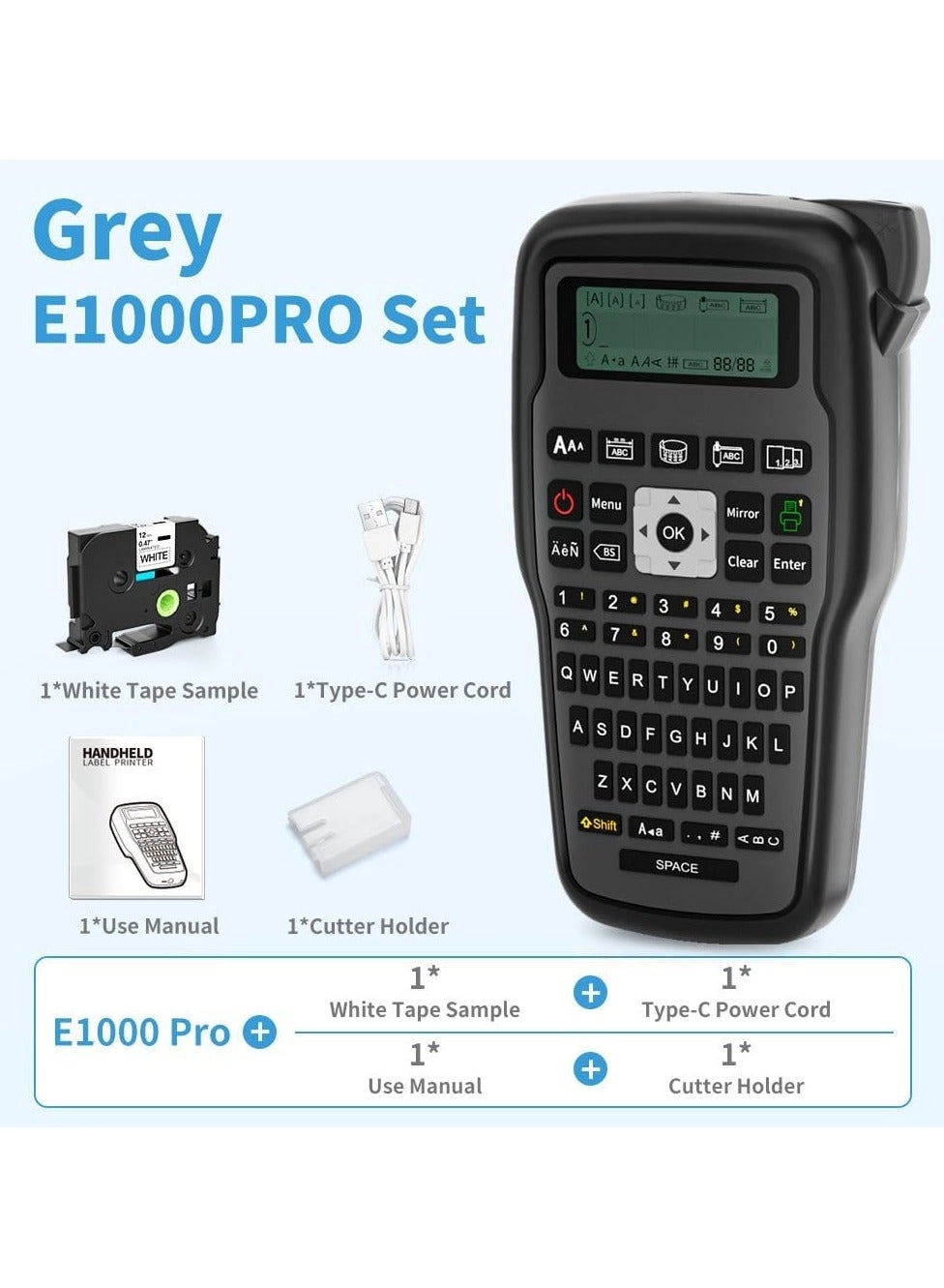 E1000 PRO - Thermal transfer 3.5mm|6mm|9mm|12mm