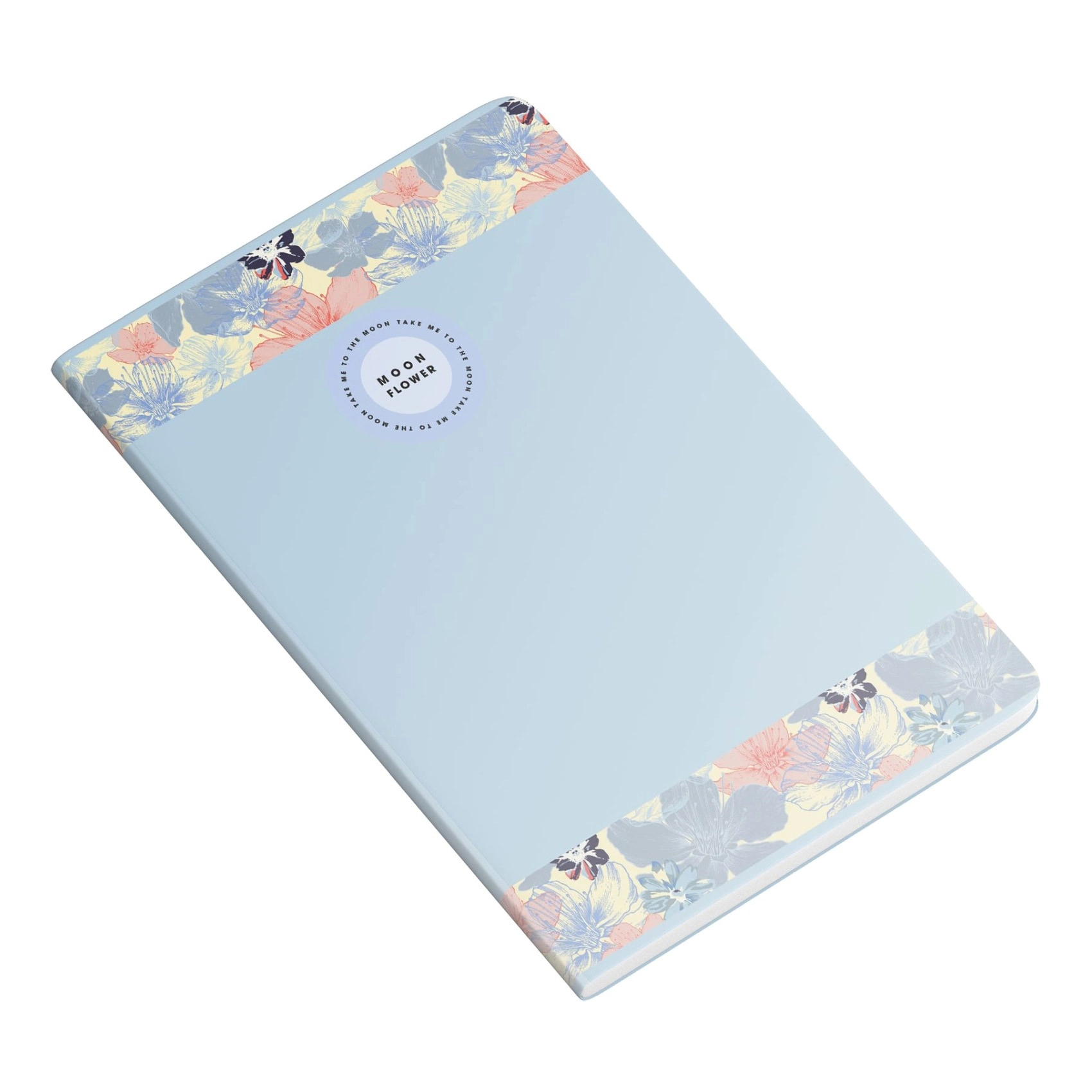 Moon Flower Themed 22 Notebook