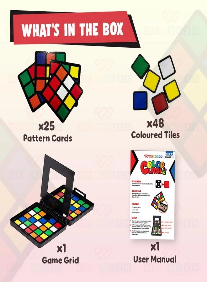 Color Tiles Cube Puzzle