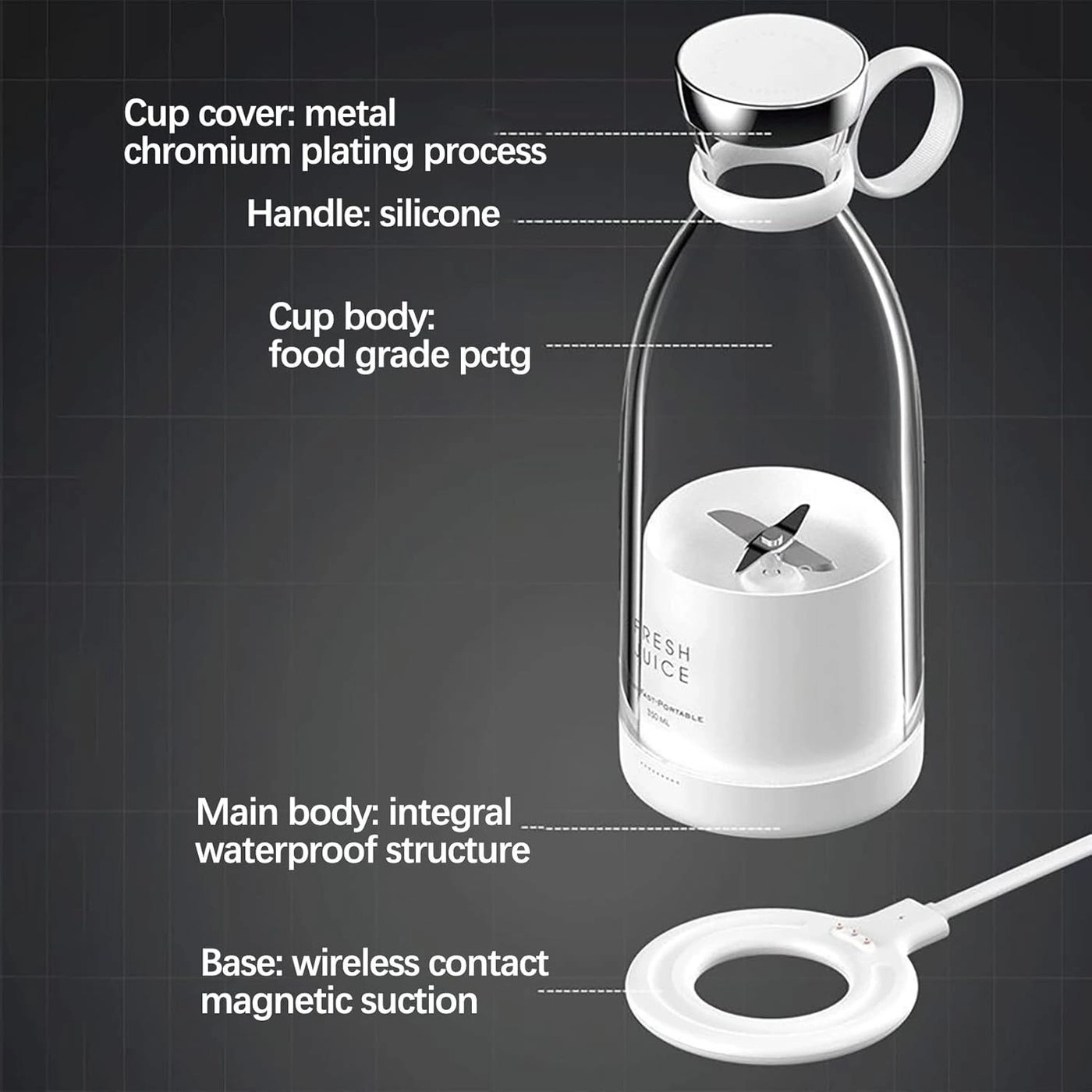 Portable Juice Maker Electric Blender - 350ML