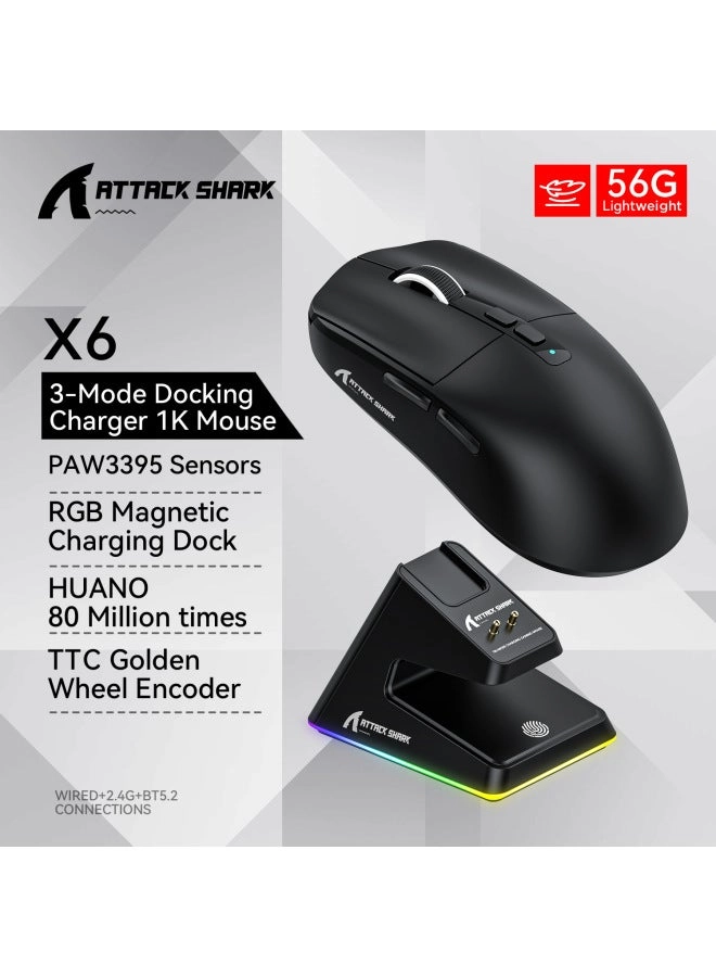 ATTACK SHARK X6 Lightweight Gaming Mouse - Wireless