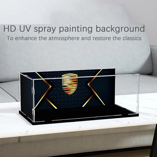 Acrylic Display Case (10295) - Dust-Proof Black Base (3mm) 40x20x15cm