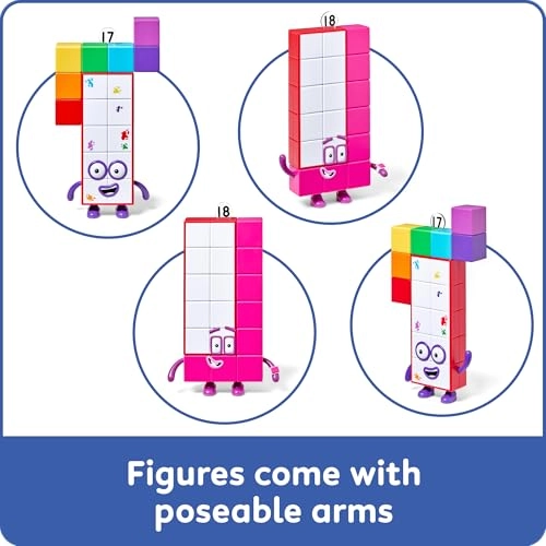 Numberblocks Seventeen + Numberblocks Eighteen - Children aged 3-6 years old 2 pieces