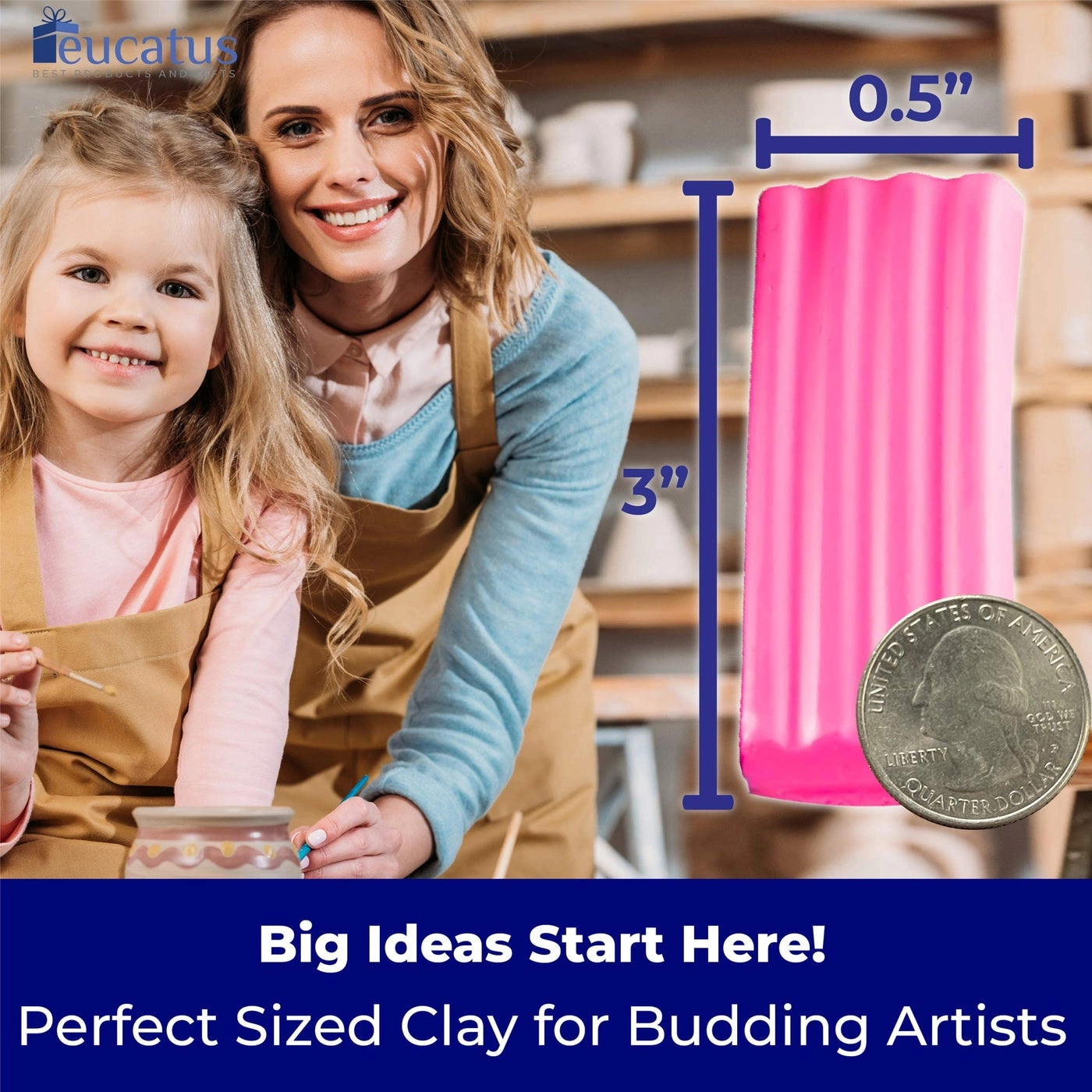 Modeling Clay - Extra Soft Endlessly Reusable Non Toxic 10 pcs.