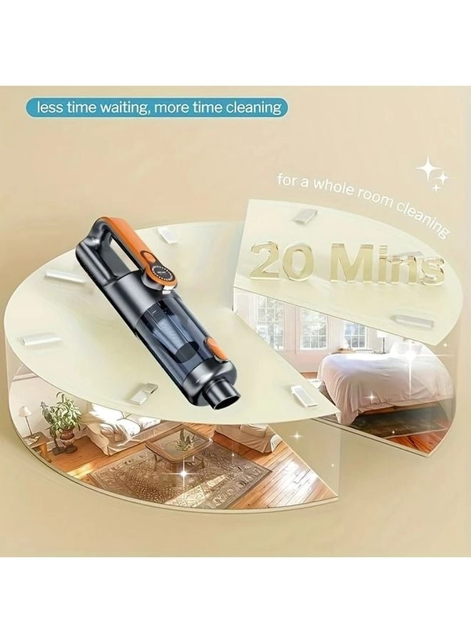 4-in-1 Wireless Handheld Vacuum Cleaner - 2000mAh