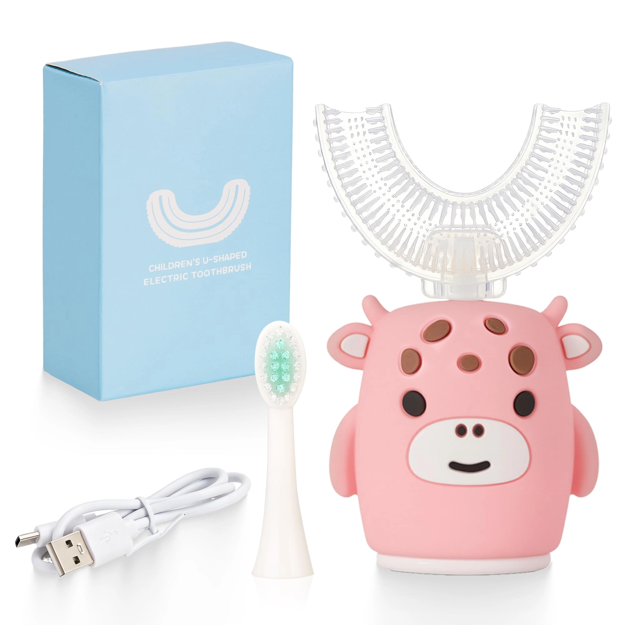 Kids Sonic Electric Toothbrush - U Shaped IPX7 5 Modes