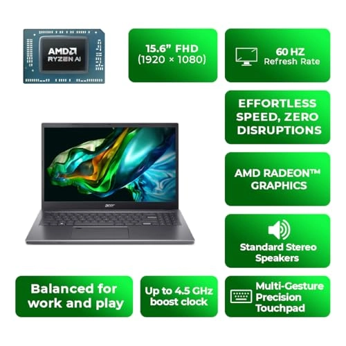 Aspire A15-41M-R52Y - 15.6'' Ryzen 7-8840HS 16GB DDR5 512GB SSD