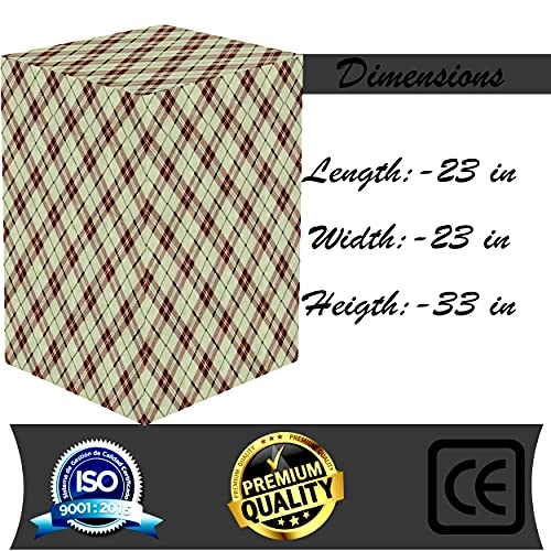 Front Load Washing Machine Cover - Washable Dustproof 23x23x33