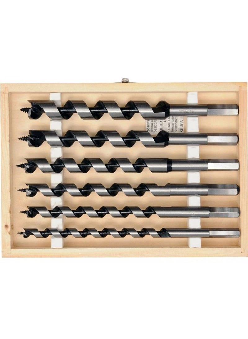 Yato Auger Wood Drill Bit - high-quality carbon steel 6 pcs 10-12-14-16-18-20mm