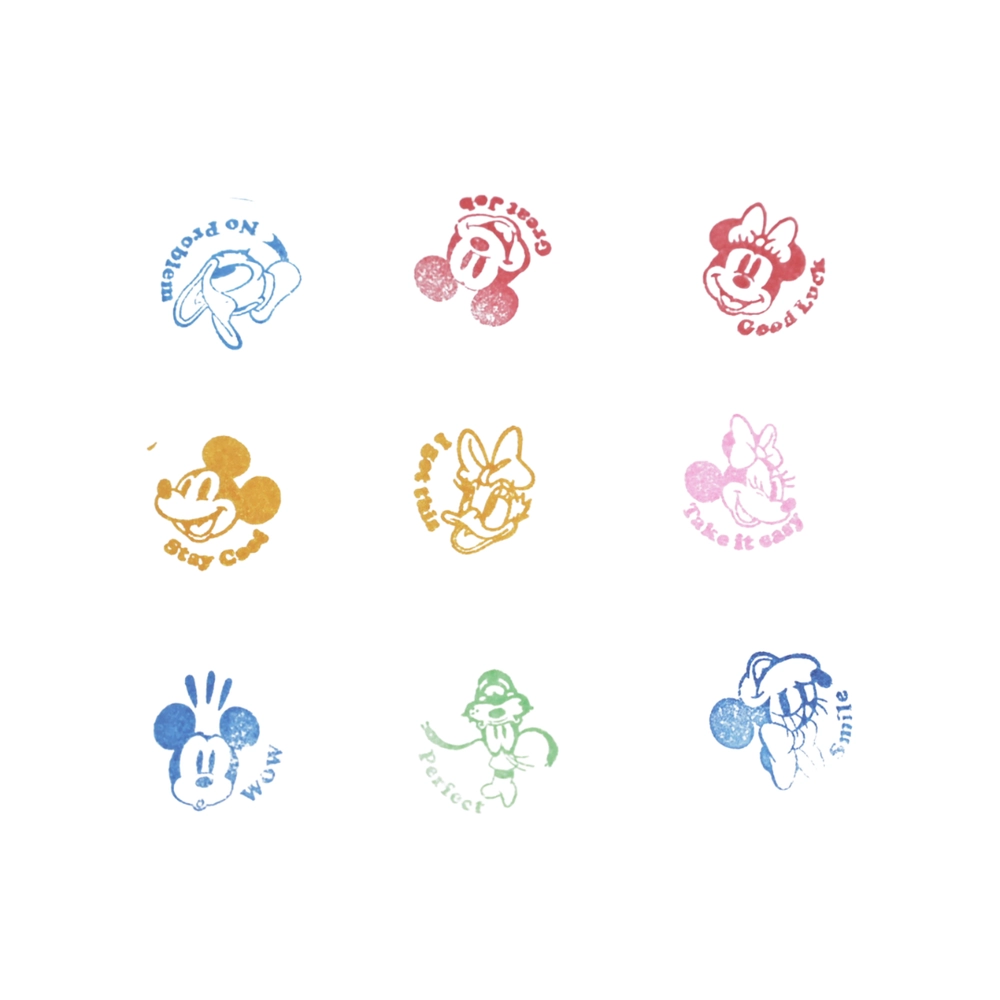 Mickey Self Inking Stamps Kit - 3+ years 9 pcs