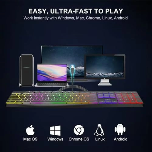 Wired Gaming Keyboard - Wired