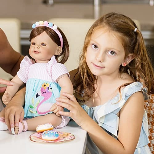 Summer Flamingo Baby Doll - 20 inches Vinyl Ages 6+