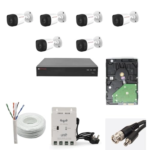 (Refurbished) 8 Channel DVR + 2.4 MP Outdoor Camera + 1 TB HDD + 8 Ch SMPS + CCTV Cable + HDMI+BNC/DC Set