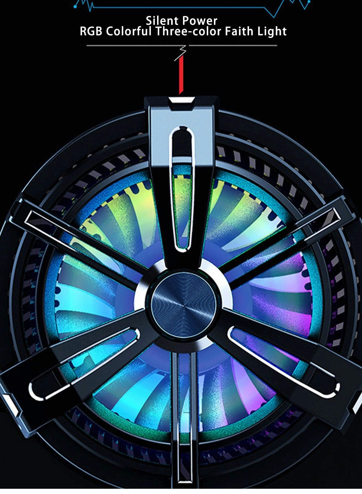 AL19 - Icing Semiconductor Mobile Phone Radiator Magnetic Back Clip