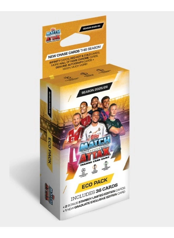 Topps Match Attax 2025/26 Eco Pack - 3 (12-card) Packets