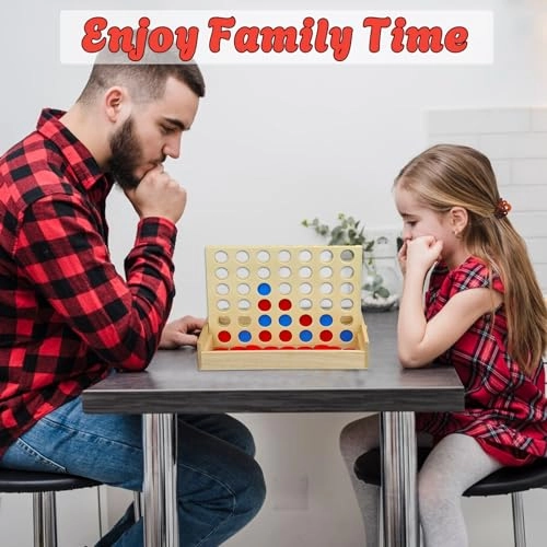 4 in a Row - Wooden Red