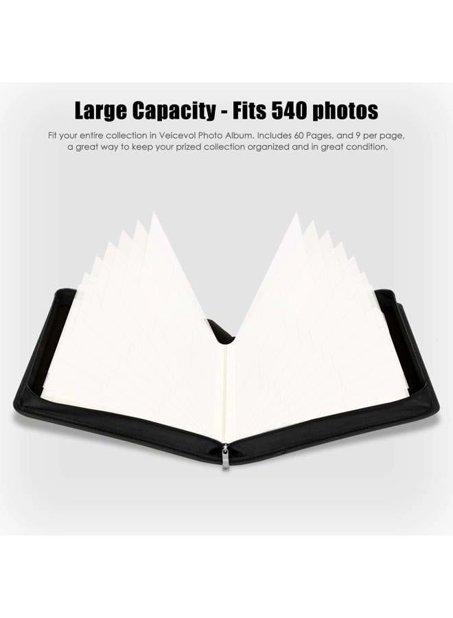 2x3" 540 Pockets Faux Leather Photo Album