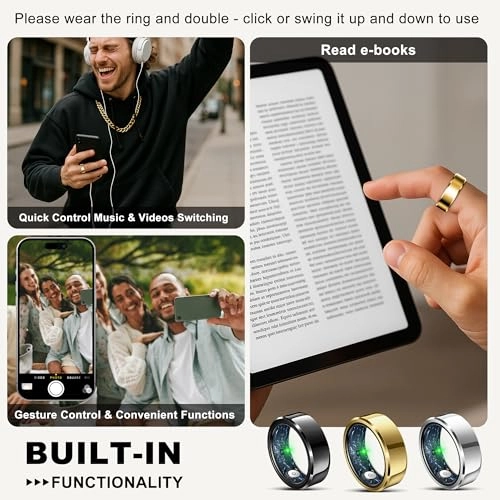 Smart Ring - Heart Rate SpO2 5ATM Waterproof