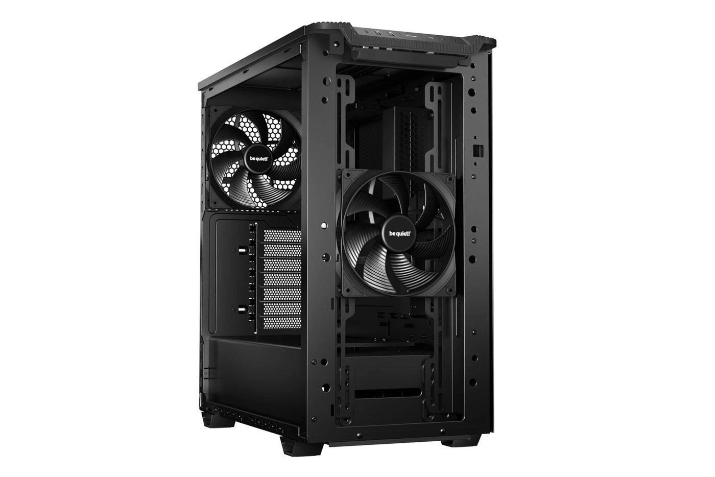 Pure Base 501 - Black 2 Preinstalled Quiet Fans