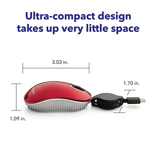 Mini Travel Optical Mouse - USB
