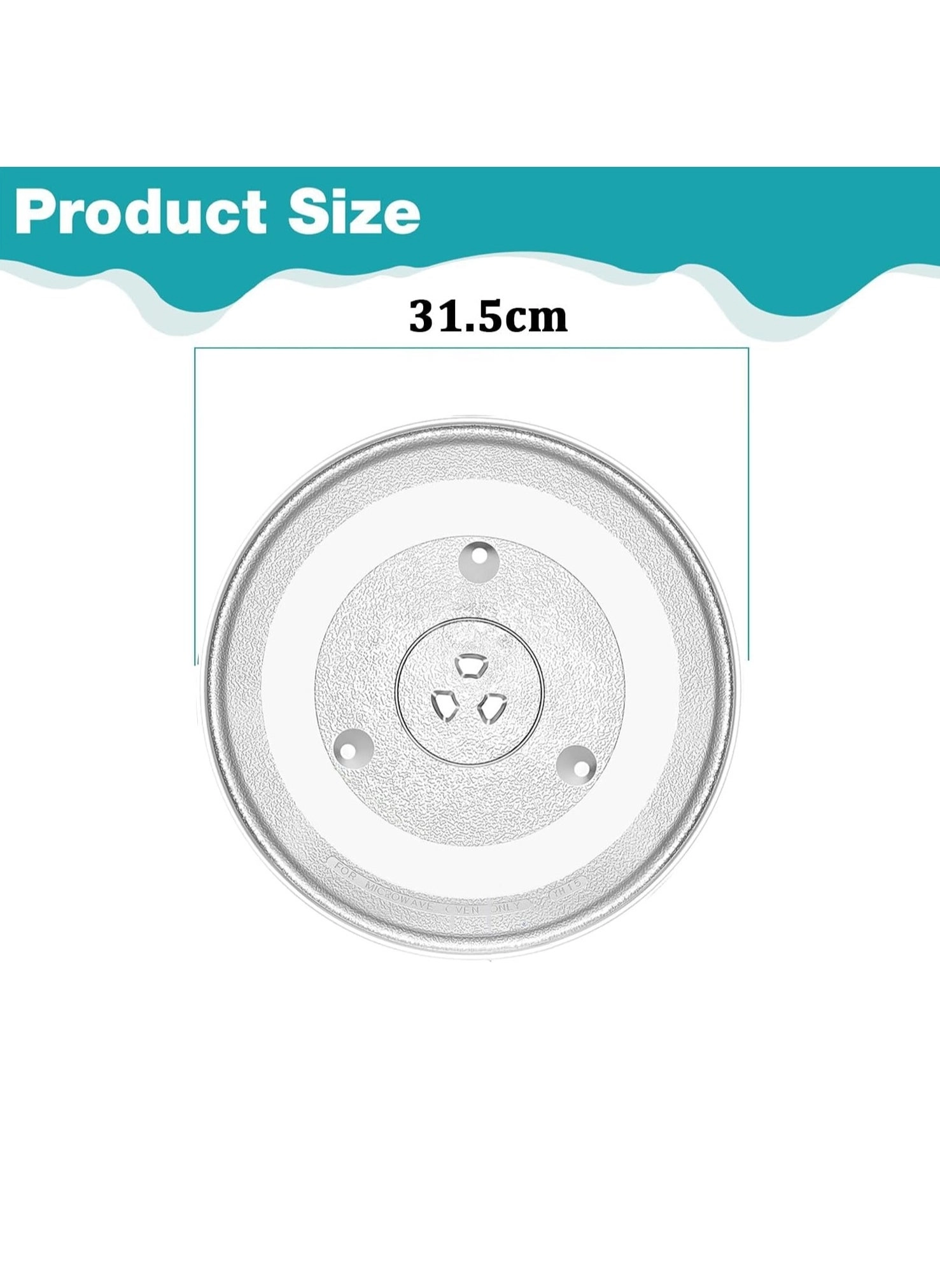 Microwave Glass Tray - 12.5’’