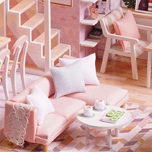 DIY Miniature Dollhouse Kit - Pink