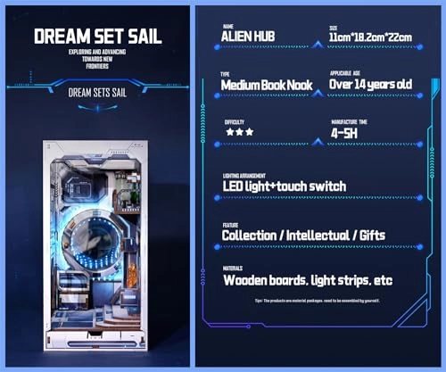 Book Nook Miniature Kit - Alien Hub 1:30