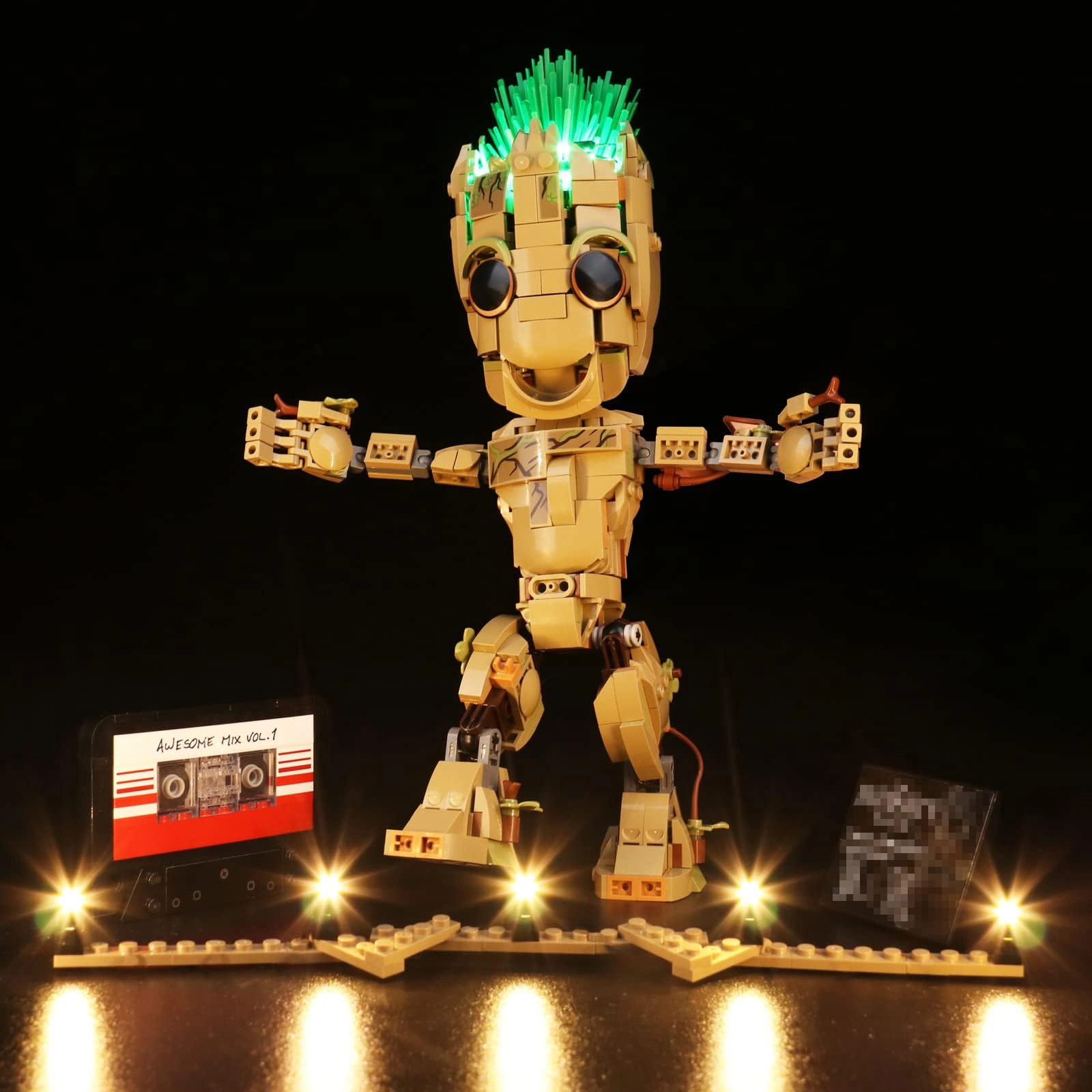 BrightAura LED Lighting Kit for LEGO I am Groot 76217 - Plastic