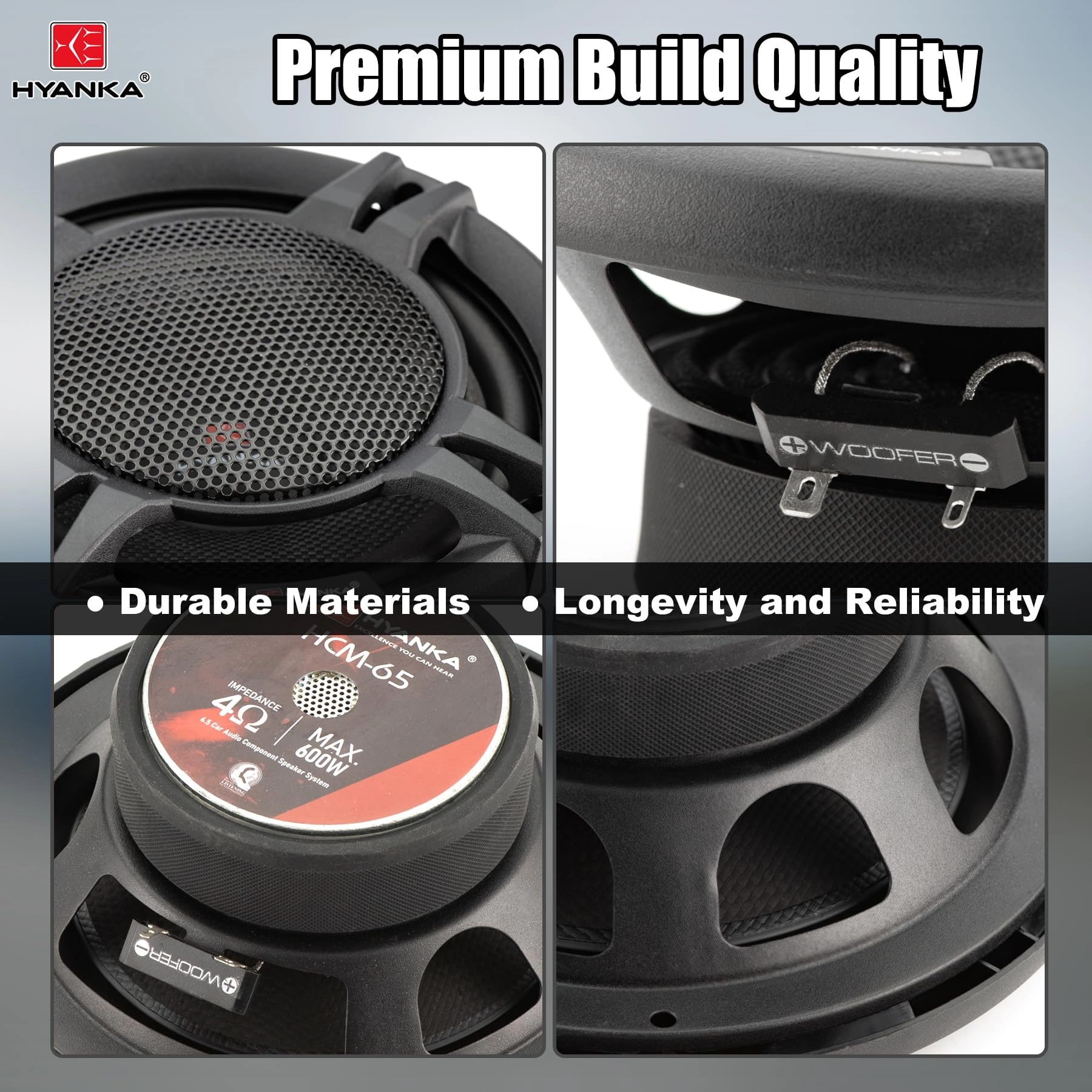 HCM-65 - 6.5 Inches 6.5 Component Car Speakers