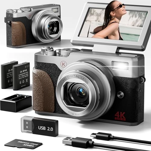 64MP Digital Camera - 4K 16X Zoom