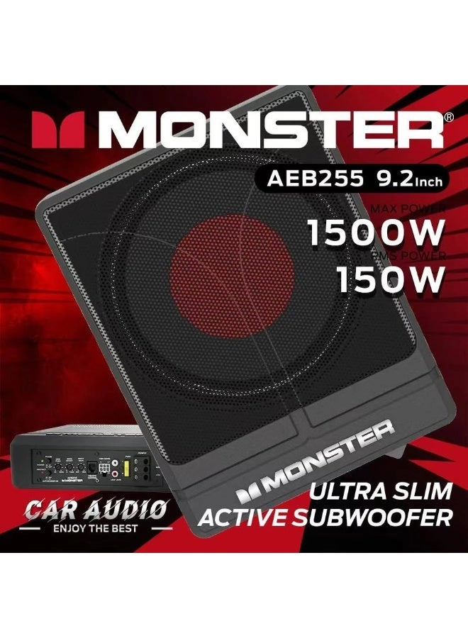Monster Cable Ultra Slim Active Subwoofer - 150W 9.2 Inch