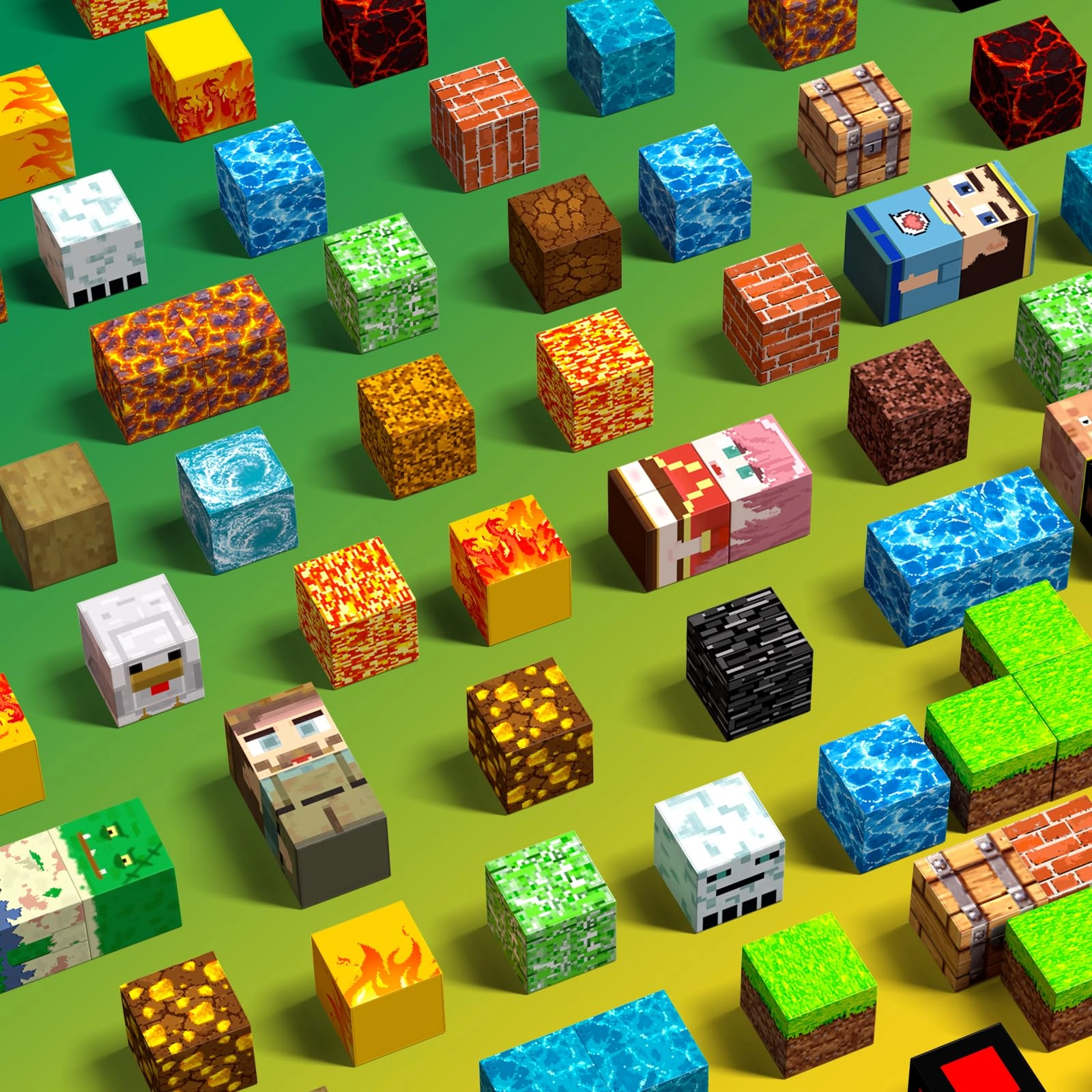 Magnetic Blocks - 100 pcs