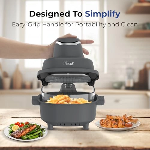 Portable Glass Air Fryer RHAF-25001NB