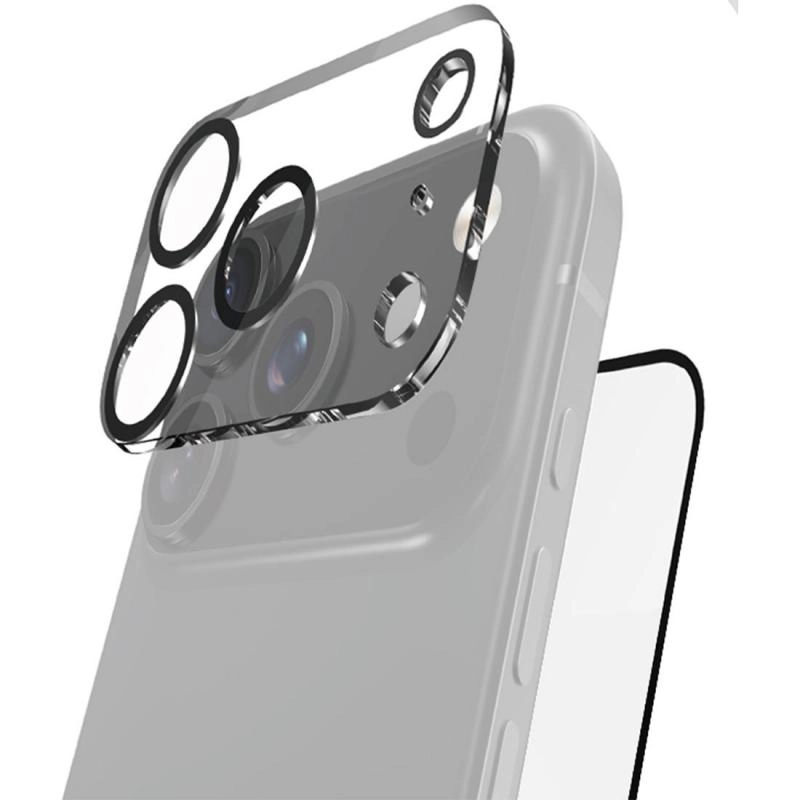 Clear Tempered Glass Screen Protector + Camera Lens Protector for iPhone Air