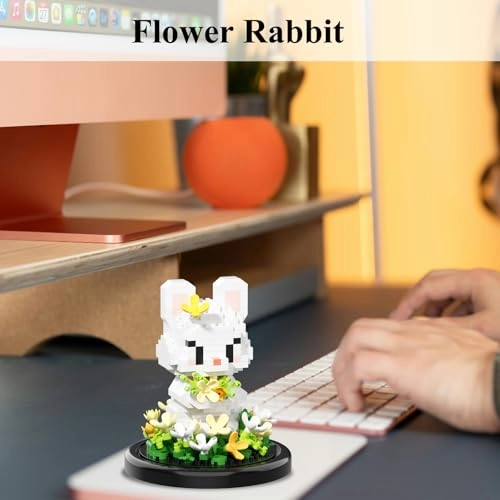 Artificial Flower Animal Building Set - Osmanthus Rabbit