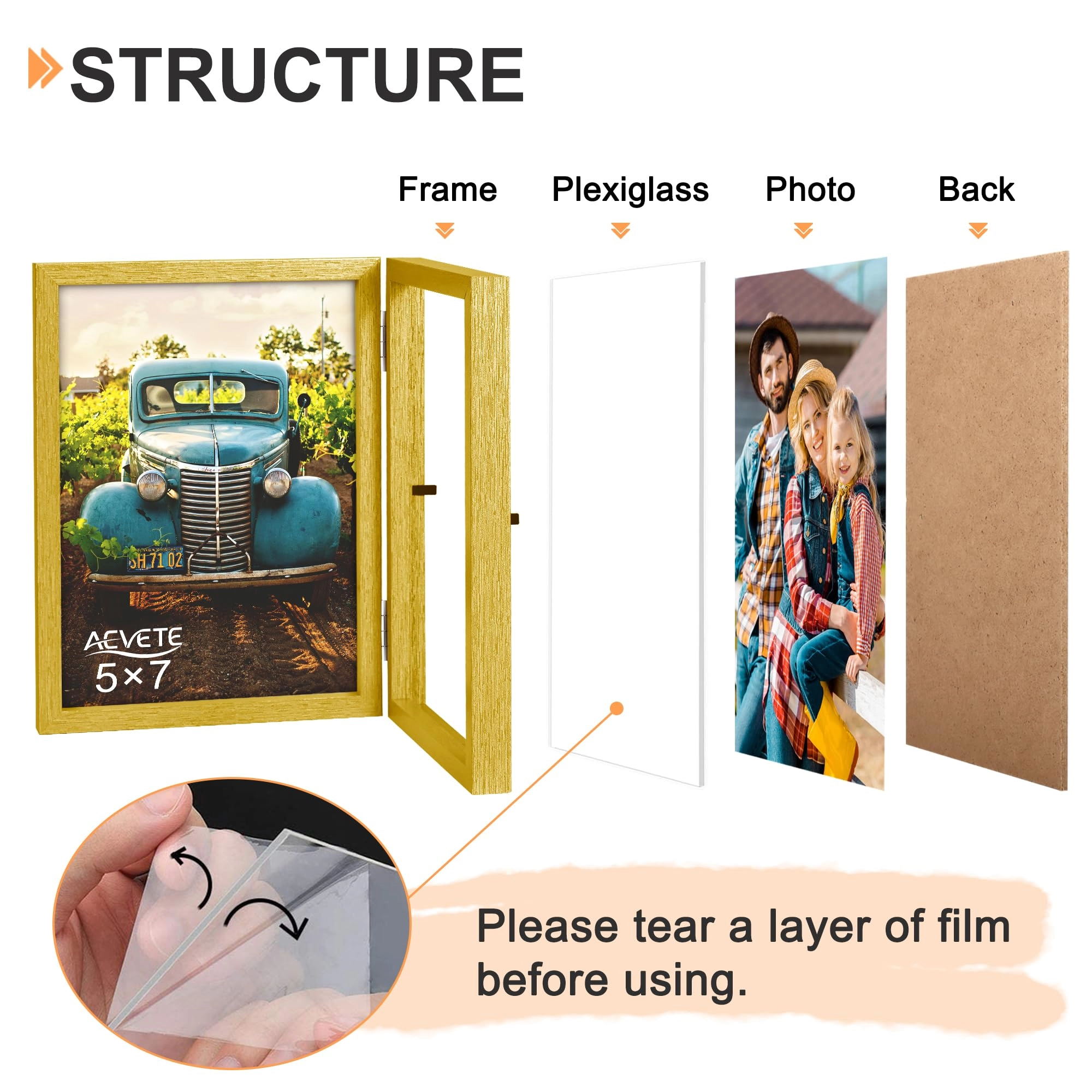 Double Picture Frame - 5x7 two