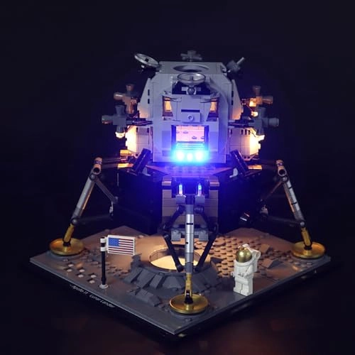 Led Light Kit for Building Block Model 10266 Lunar Module No. 11 - 5V Battery Powered