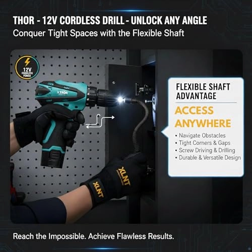 12V Cordless Drill Kit - 1500 Milliamp Hours