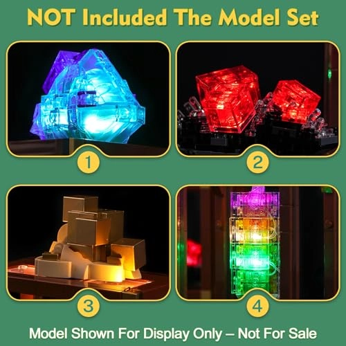 Light kit Compatible with Lego 21362 Mineral Collection