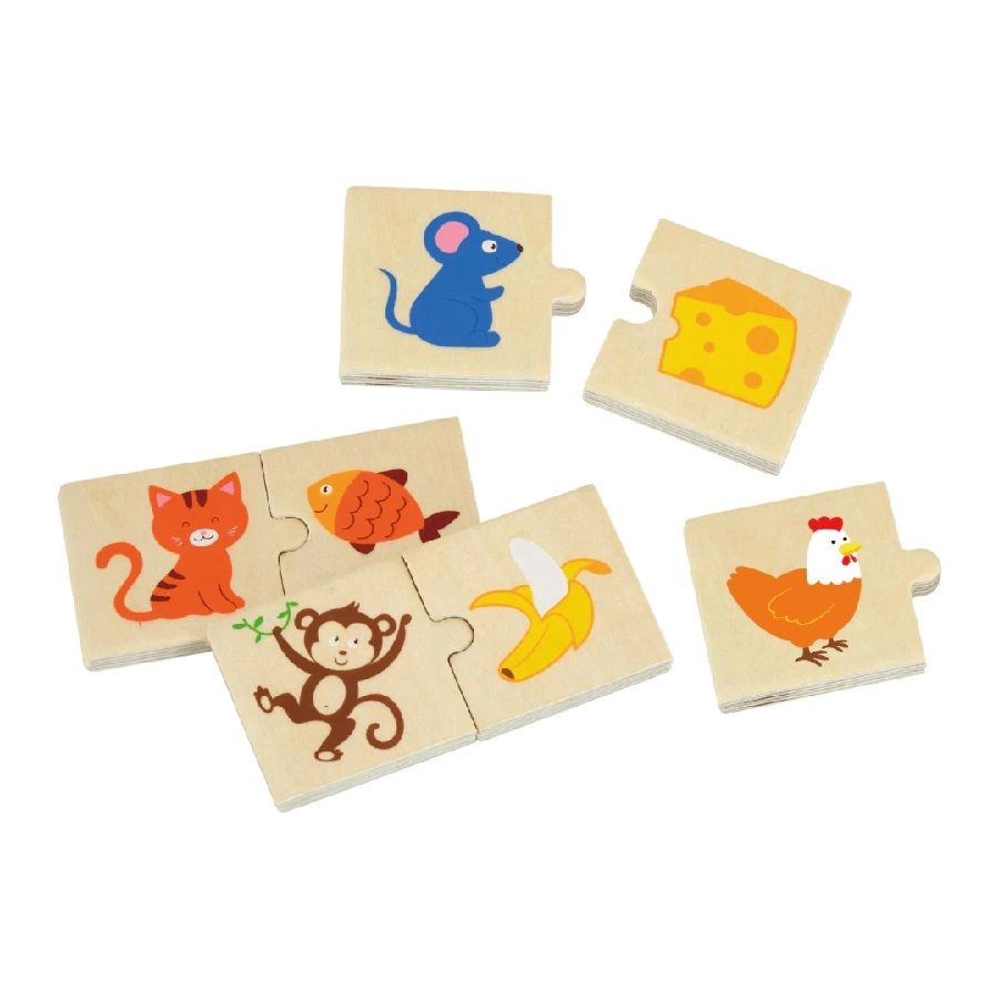 Animal Feeding Mix & Match Puzzle - 2 years & above 12 pieces