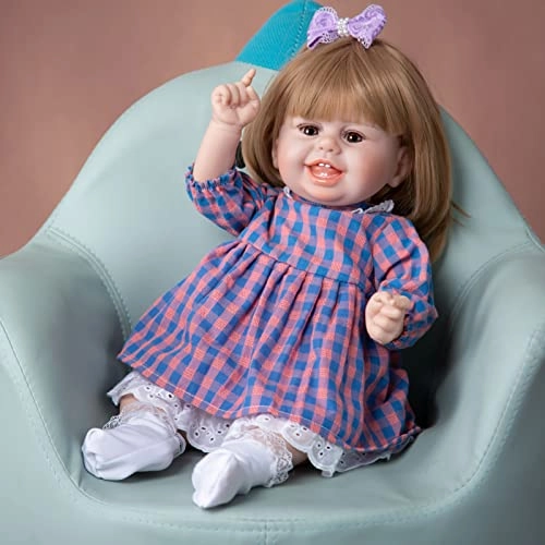 Rebirth Baby Doll - 48cm/58cm Silicone Limbs Cloth Body Panda Clothes Gift Set