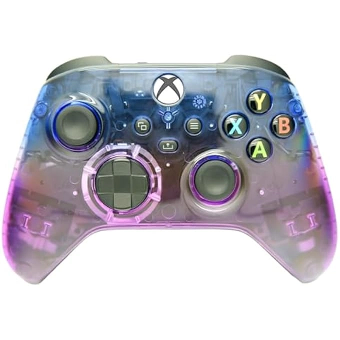 ProControllers Wireless Custom Controller - Clear Blue & Purple