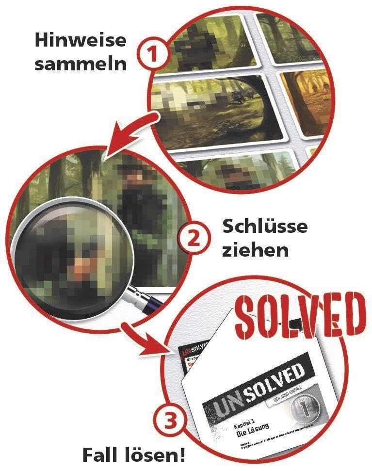 Unsolved - Der Jagd-Unfall - Card Game (German)